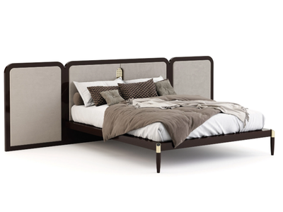 HER - Wood veneer double bed _ Stylish Club
