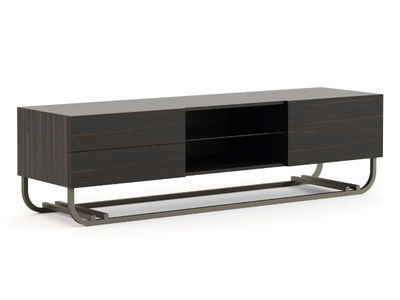 HIS - Wood veneer TV cabinet with doors _ Stylish Club
