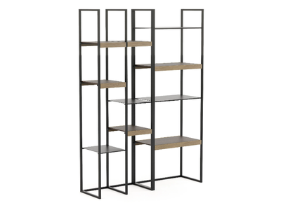 SLENDER - Open double-sided iron bookcase _ Stylish Club