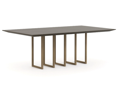 SLENDER - Rectangular wood veneer dining table _ Stylish Club