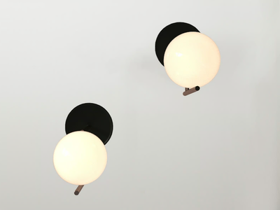 ZAHID - Glass and steel wall lamp _ SVITANOK
