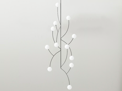 ZUSTRICH - Glass and steel pendant lamp _ SVITANOK