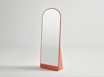 CROMA - Freestanding aluminium mirror _ Systemtronic