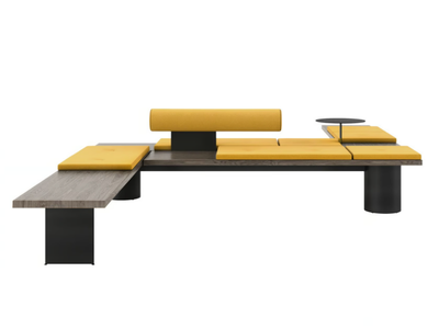 GALLERIA - Modular bench with back _ Tacchini