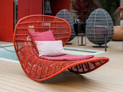 PANAMA ROCKING - Rocking rope garden armchair _ Talenti