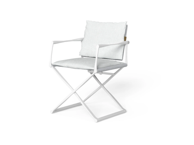 RIVIERA - Folding fabric garden chair with armrests _ Talenti