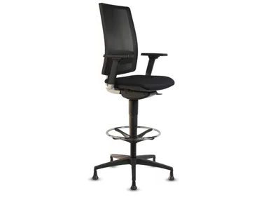 HON 2012 - Swivel height-adjustable office stool with Armrests _ TALIN