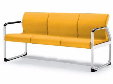 ONE 403 A - Fabric bench seating with back _ TALIN