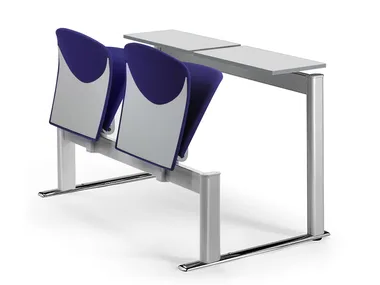 VULCAN A120 - Bench desk with integrated chairs _ TALIN