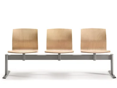 WEBWOOD 356B3 - Freestanding multi-layer wood beam seating _ TALIN