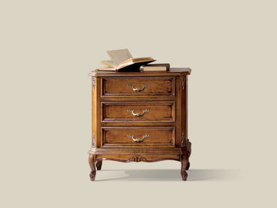 5114 - Rectangular wooden bedside table with drawers _ Tarocco Vaccari Group