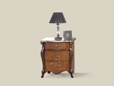5431 - Rectangular wooden bedside table with drawers _ Tarocco Vaccari Group