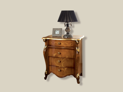 5451 - Rectangular wooden bedside table with drawers _ Tarocco Vaccari Group