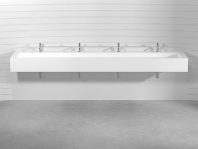 MODULO 4 PLTM4 - Wall-mounted Pietraluce® washbasin _ Technova