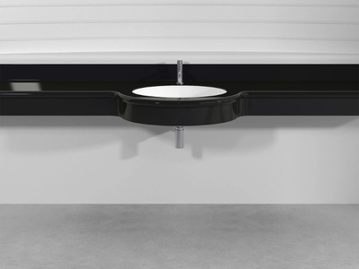OVAL SMALL PLTOS - Wall-mounted custom Pietraluce® washbasin _ Technova