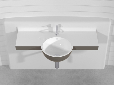 SFERA PLTS1 - Wall-mounted Pietraluce® washbasin _ Technova