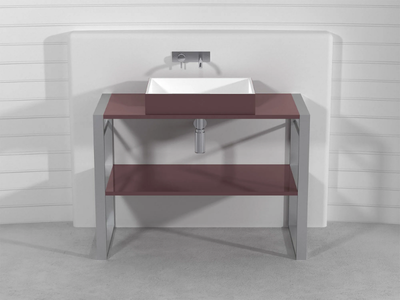 SQUARE CONSOLLE LCTB1 - Single Pietraluce® console sink _ Technova