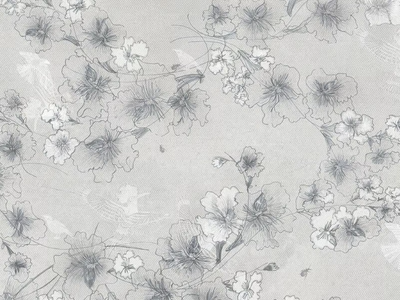 BIRDFLOWER - Wallpaper with floral pattern _ Tecnografica
