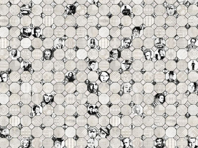 CROISETTE - Motif wallpaper _ Tecnografica