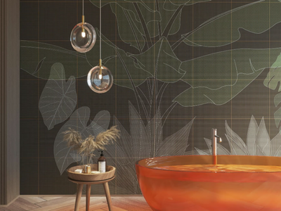 DIGITAL JUNGLE - Tropical nonwoven wallpaper _ Tecnografica