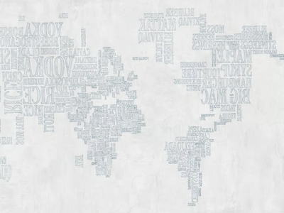 EATMAP - Writing wallpaper _ Tecnografica