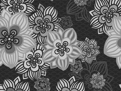 GIAPPO FLOREALE - Wallpaper with floral pattern _ Tecnografica
