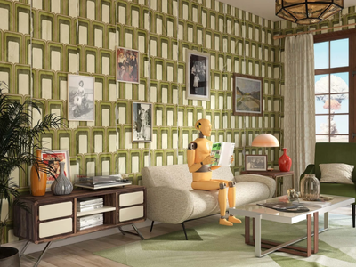 STUDIO 54 - Motif nonwoven wallpaper _ Tecnografica