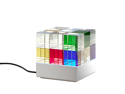 CUBELIGHT - LED glass table lamp _ TECNOLUMEN®