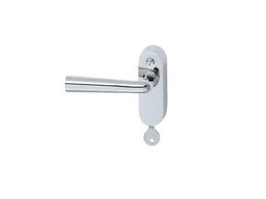 FERDINAND KRAMER - Window handle on rose with lock _ TECNOLUMEN®