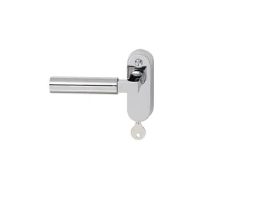 WALTER GROPIUS - Window handle on rose with lock _ TECNOLUMEN®