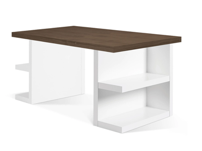 MULTI - Rectangular writing desk with bookcase _ temahome