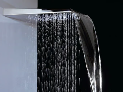 ARETHUSA - Wall-mounted brass overhead shower with anti-lime system _ Tender rain