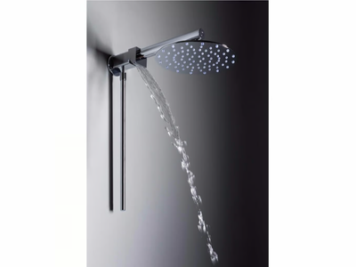 DUETTO C - Wall-mounted brass overhead shower with arm _ Tender rain