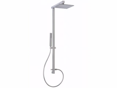 ECHO MINIMAL - Wall-mounted brass shower panel with hand shower _ Tender rain