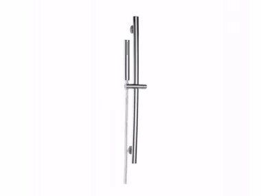 Elliptical-section sliding bar - Brass shower wallbar with hand shower _ Tender rain