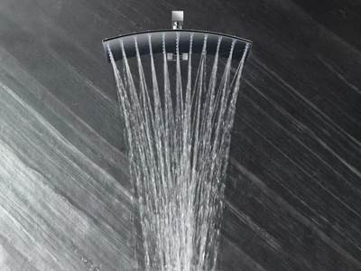 MINI PLUVIA - Brass rain shower with anti-lime system _ Tender rain