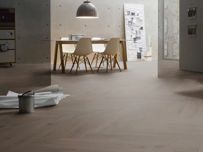 M05 OAK BASALT BROWN - 3 layers oak parquet _ Ter Hürne