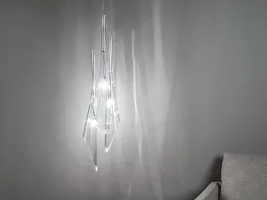 CALLE - Halogen crystal pendant lamp _ TERZANI
