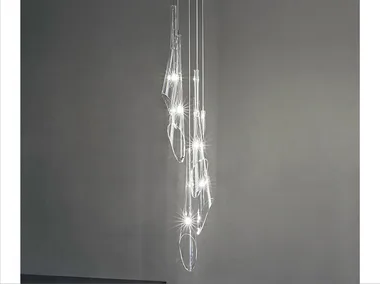 CALLE - Halogen crystal pendant lamp _ TERZANI