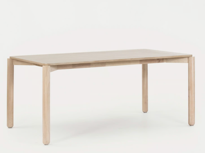 ATLAS - Rectangular veneer and rubberwood table _ TEULAT