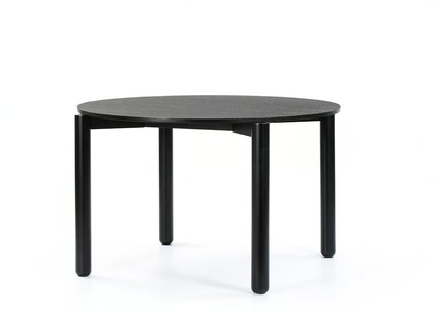 ATLAS - Round veneer and rubberwood table _ TEULAT