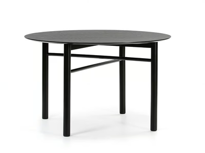 JUNCO - Round veneer and rubberwood table _ TEULAT