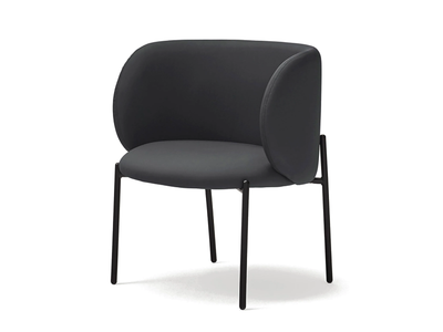 MOGI - Imitation leather easy chair with armrests _ TEULAT