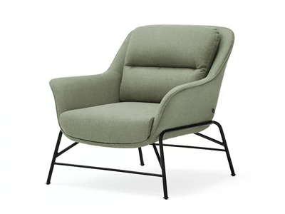 SADIRA - Upholstered polyester armchair with armrests _ TEULAT