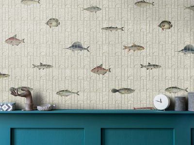 ANCIENT NATURE - Motif washable wallpaper _ Texturae