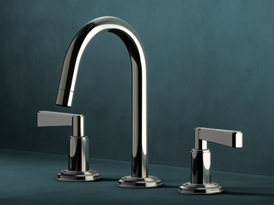 ANIKA - 3 hole countertop washbasin tap _ The Watermark Collection