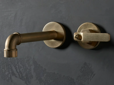 ELAN VITAL - 2 hole brass washbasin mixer _ The Watermark Collection