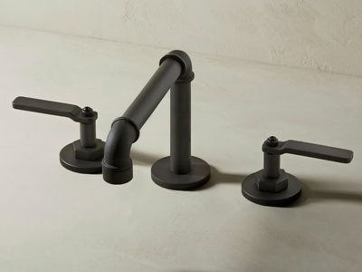 ELAN VITAL - 3 hole brass washbasin tap _ The Watermark Collection