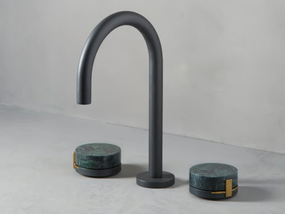 ELEMENTS - 3 hole countertop washbasin tap _ The Watermark Collection