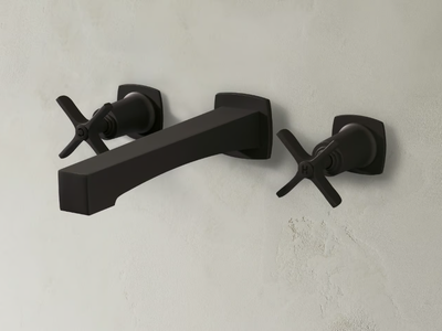 HIGHLINE - 3 hole wall-mounted washbasin tap _ The Watermark Collection